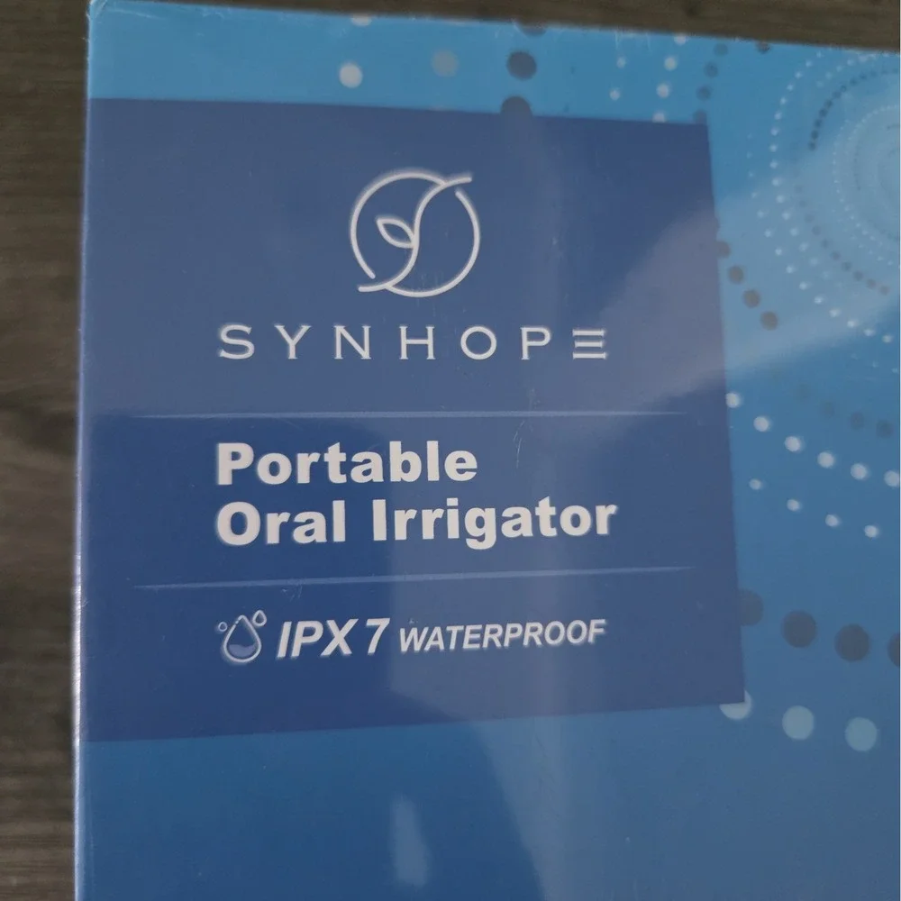 SYNHOPE ML16 Portable Water Flosser Cordless Rechargeable IPX7 White Sealed